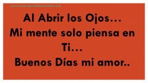 Mensajes de buenos dias a tu amor